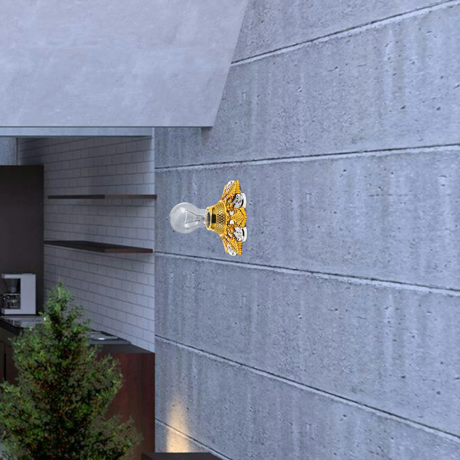 

Gold E27 Ceiling Lamp Holder Socket Base Pendant Light Fitting Light Bulb Socket Replacement Ceiling Lamp Holder