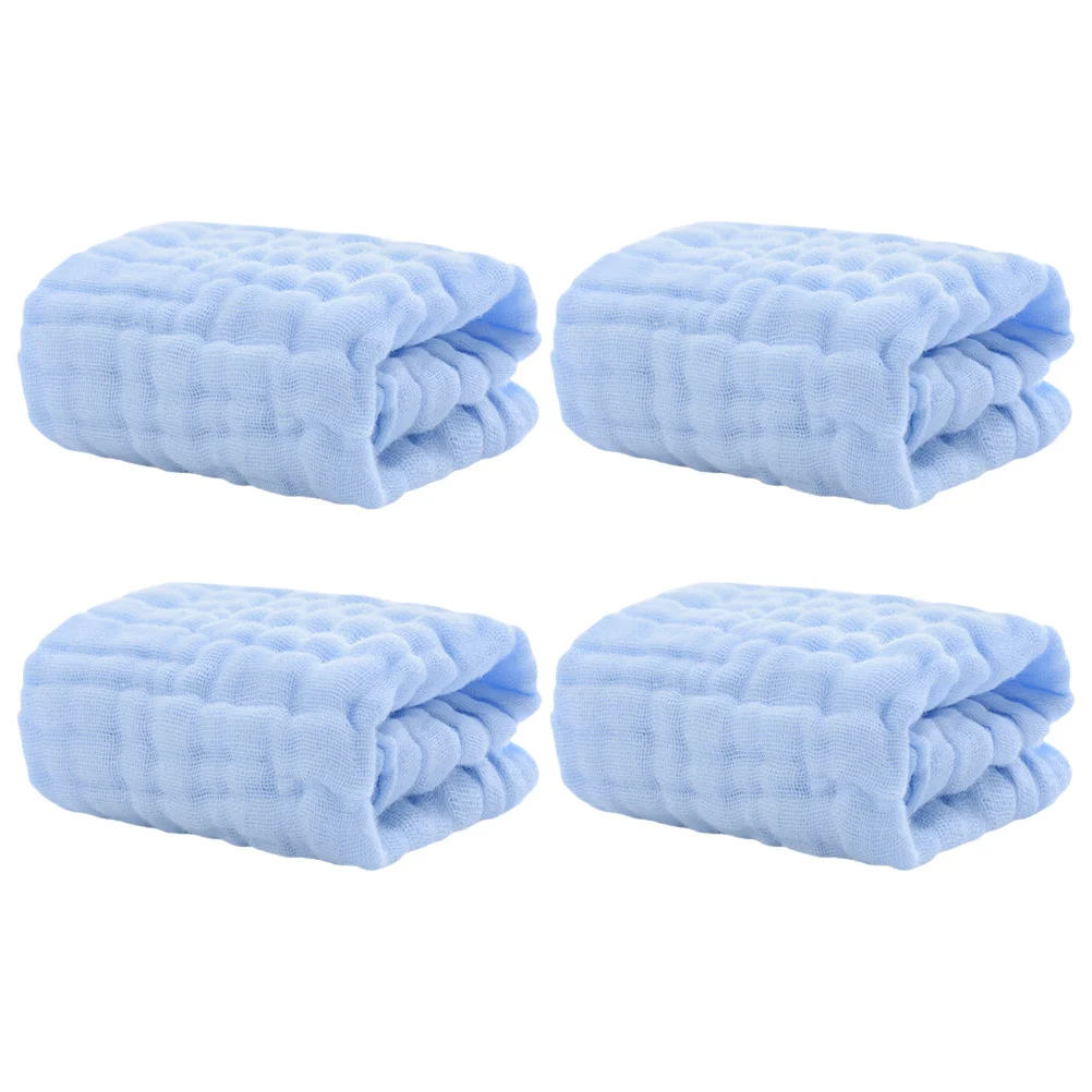 

4 шт., детские носовые платки из чистого хлопка, мягкие и легкие мочалки, тряпки для отрыжки, детские полотенца для лица, детские салфетки, мочалки для новорожденных