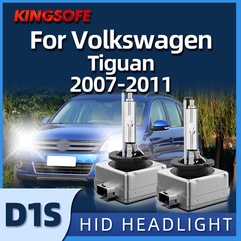 

KINGSOFE 2pcs Super Bright High Quality D1S HID Car Headlight Bulb Xenon 6000k For Volkswagen Tiguan 2007 2008 2009 2010 2011