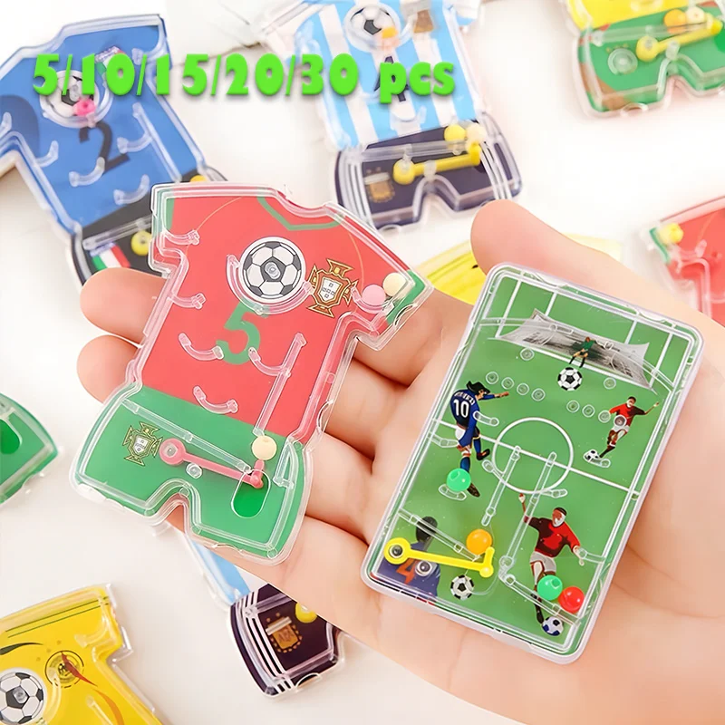 5-30 pièces Jeux de flipper de football pour enfants, cadeaux de fête d'anniversaire pour garçons, cadeaux sur le thème du sport du football, prix de classe