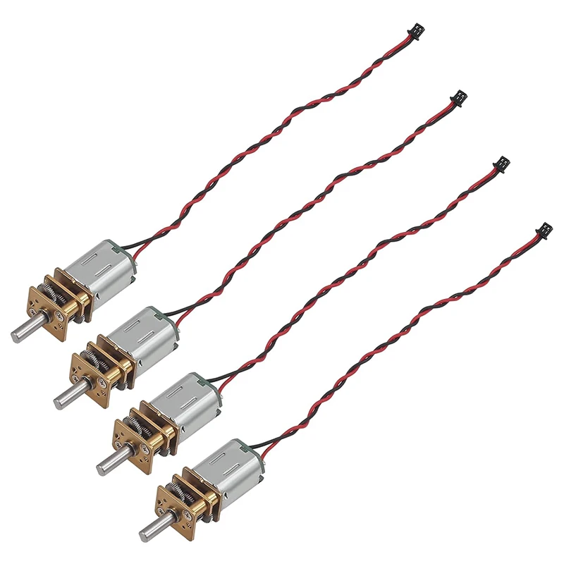 8 Stück Mini Micro N20 Getriebemotor DC 3V-6V langsame Geschwindigkeit Vollmetallgetriebe DIY Roboter Auto N20 Getriebemotor