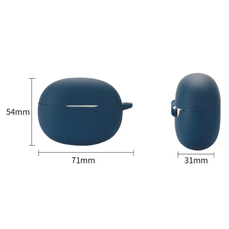 Silicone Protective Case For Realme Buds T100 Wireless Headphone Protector Case Cover Shell Housing Anti-dust Sleeve