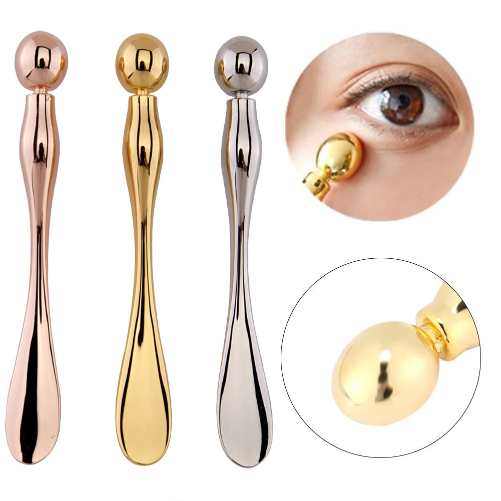 

Mini Steel Ball/Ceramic Eye Cream Massage Stick Roll-ball Eye Massage Stick Eyes Cream Spoon Remove Wrinkles and Dark Circles