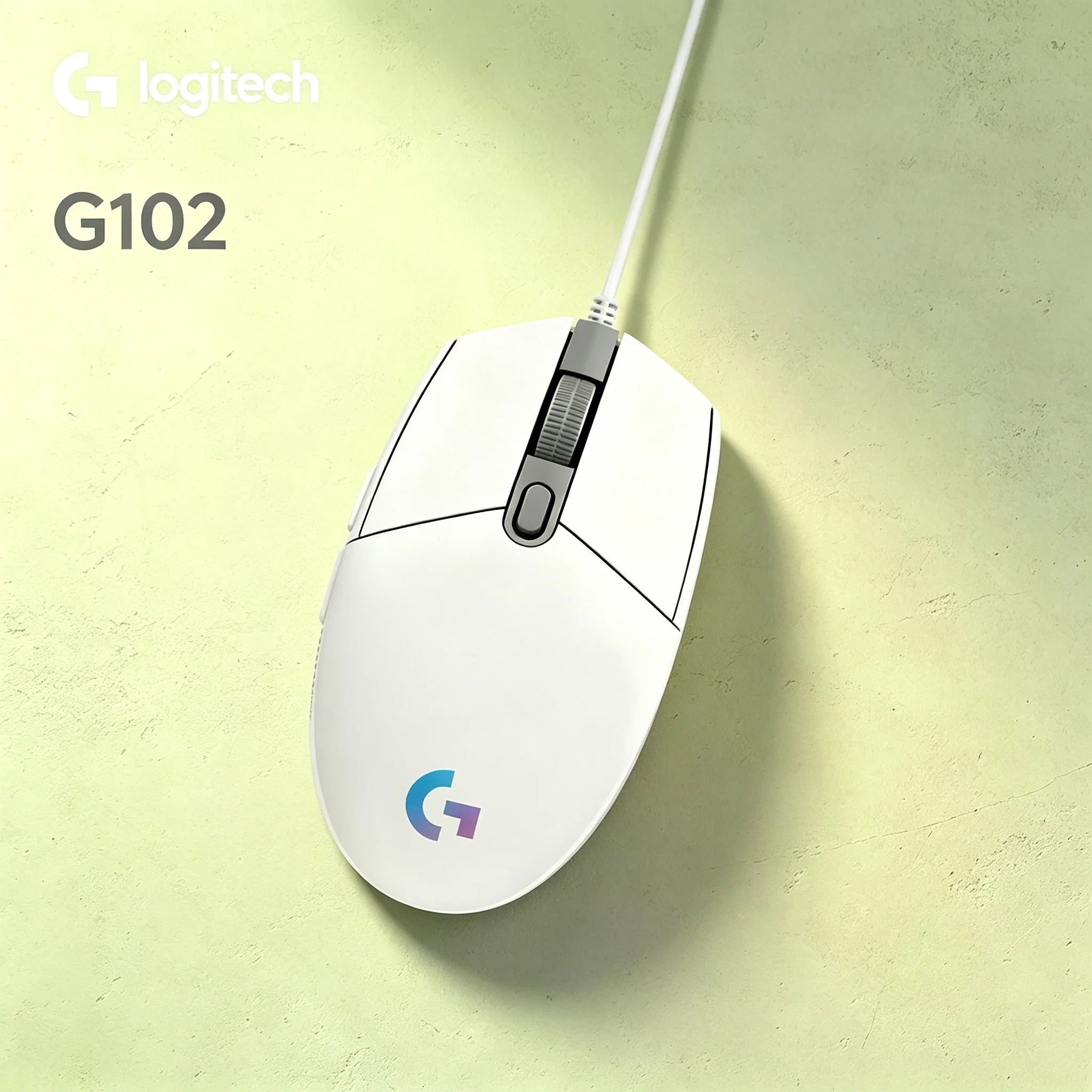 Logitech G102 Wired Gaming Mouse Cool RGB Light Effect For CS PUBG LOL League of Legends Valorant E‑sport Game Office Desktop Mi