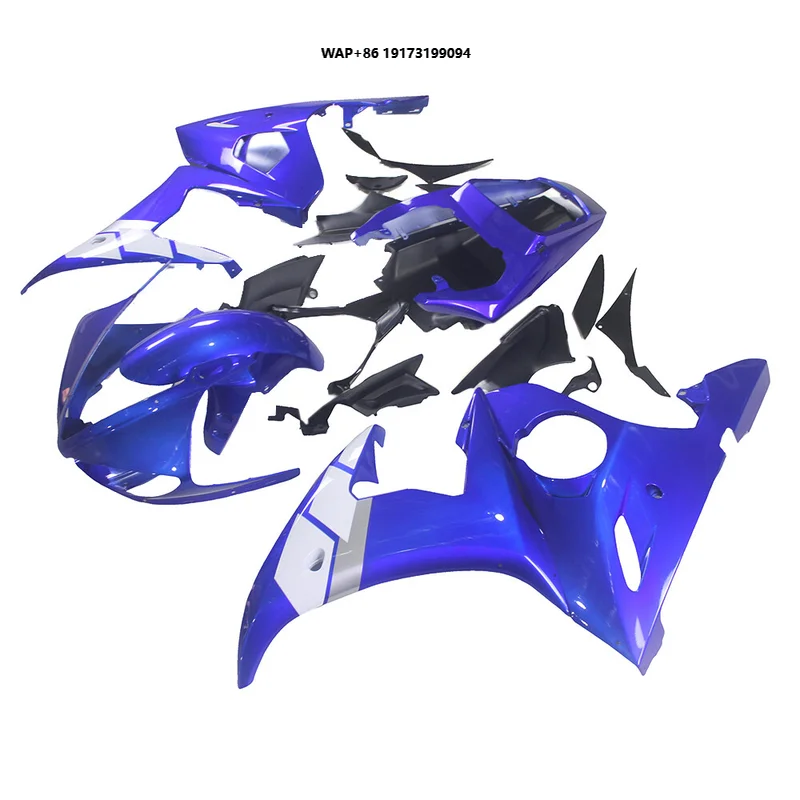 

Blue White Painted Fairing Kit For 2003 2004 2005 YZF R6, 06-09 YZF R6S