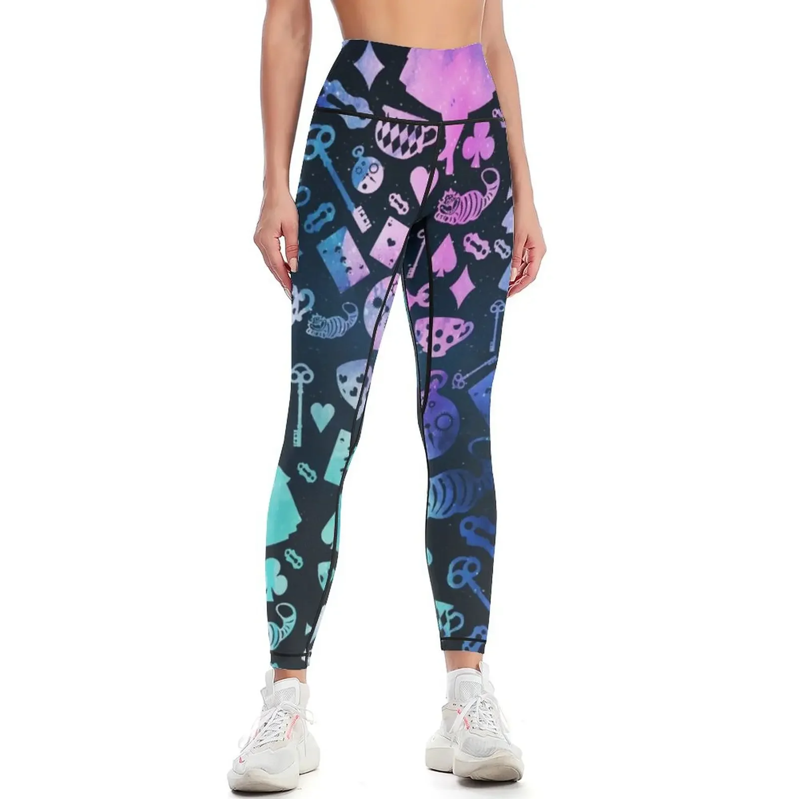 

Alice - Black Galaxy Leggings Sports pants for push up legging gym top sports tennis for Womens Leggings