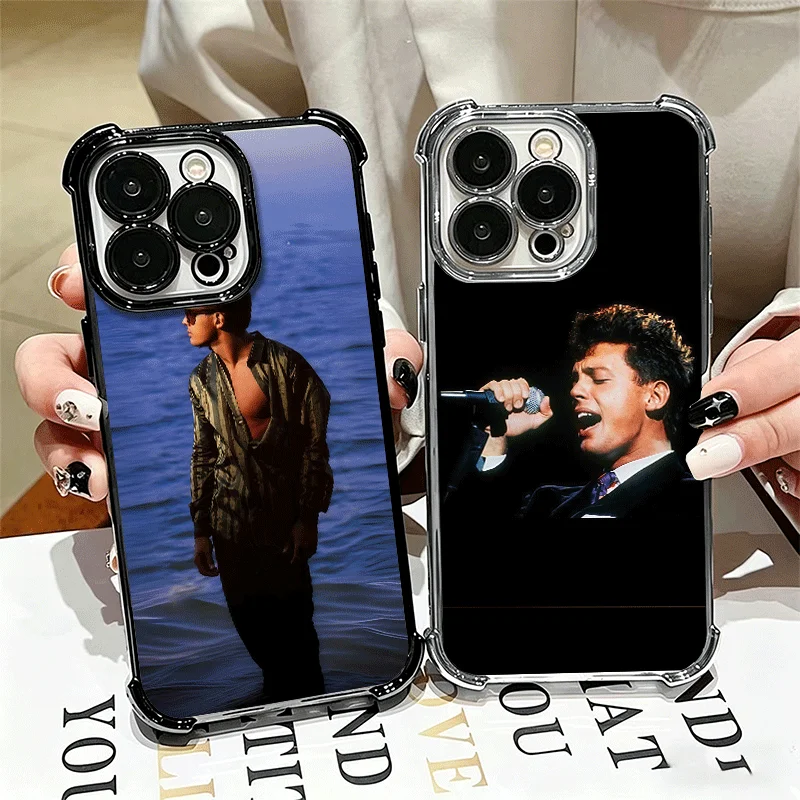 Funda para teléfono con diseño de L-Luis M-Miguel, para iPhone 16, 17, 18 Pro Max, 17E, 16E, 14, 15 Plus, 12, 13 Mini, 11, XS, XR, con protección anticaídas.