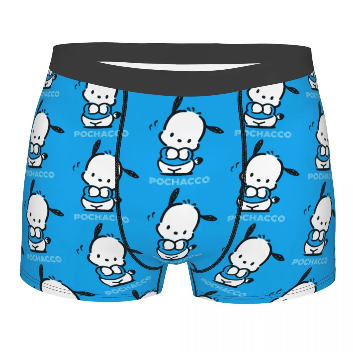 

Custom Sanrio Anime Pochacco Boxer Shorts For Homme 3D Print Cute Cartoon Underwear Panties Briefs Stretch Underpants