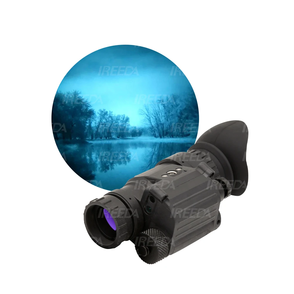 

IREEDA In Stock Gen2+ P43 White Phosphor FOM2000+ With IR Function Clear Image Handheld PVS14 Night Vision Monocular