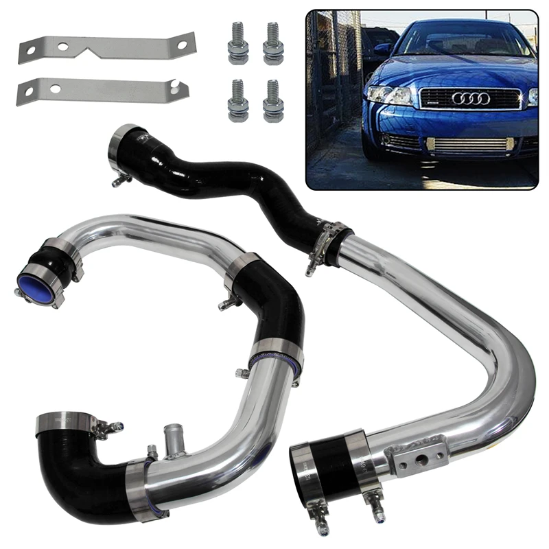 Intercooler Piping Kit Aluminum Pipes Fit For Audi A4 B6 Quattro 1.8T Turbo 2002-2006 Black / Blue / Red