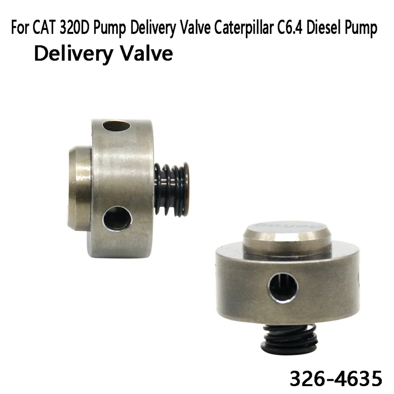 

2Pcs Delivery Valve Common Rail Oil Outlet Valve For CAT 320D Pump Delivery Valve Caterpillar C6.4 Diesel Pump 326-4635