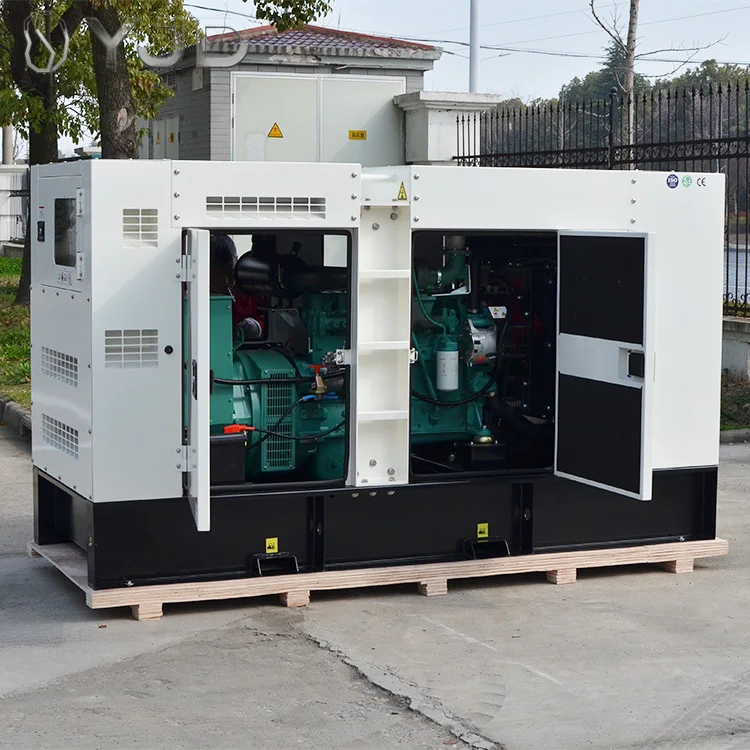80-110KW 90-120KVA 3 Phase Open Frame Silent Diesel Generators Powered by for