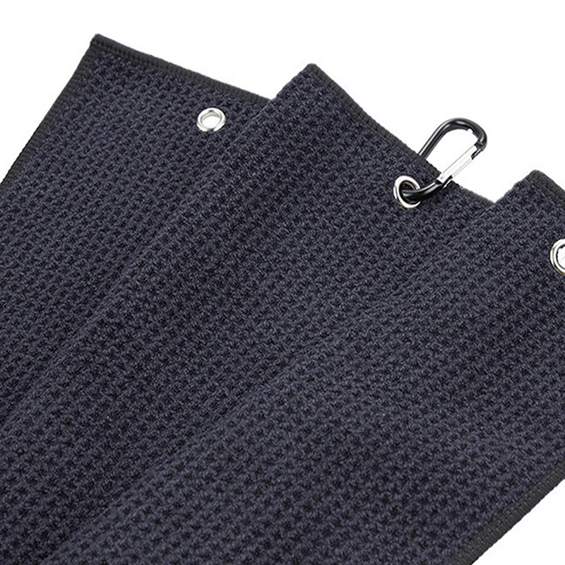 1Pc 30X50Cm Golfhanddoek Met Haak 4 Kleuren Microfiber Stof Voor Golfliefhebber Accessoires