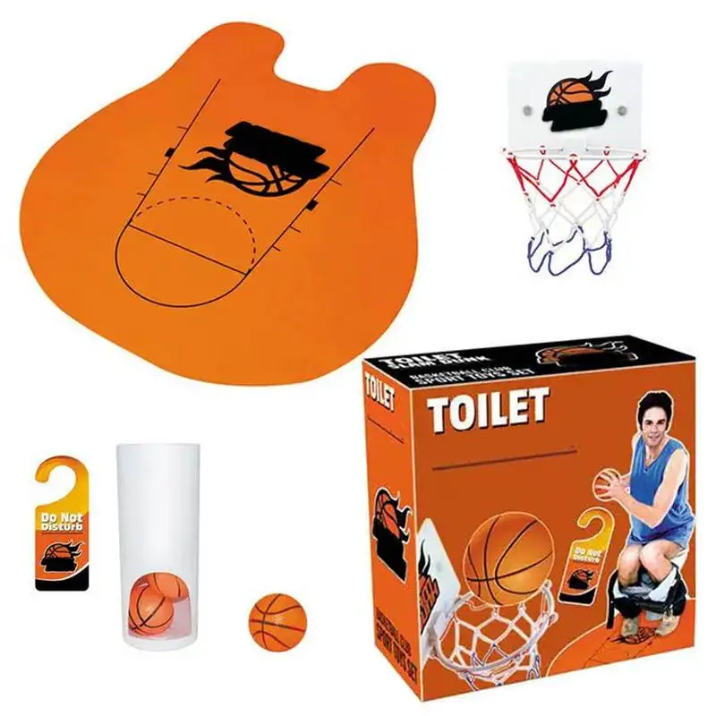 Bathtub Basketball Toy Indoor Basketball Hoop Interactive Bathroom Sports Game Fun Workplace Basketball Hoop For Kids Adults