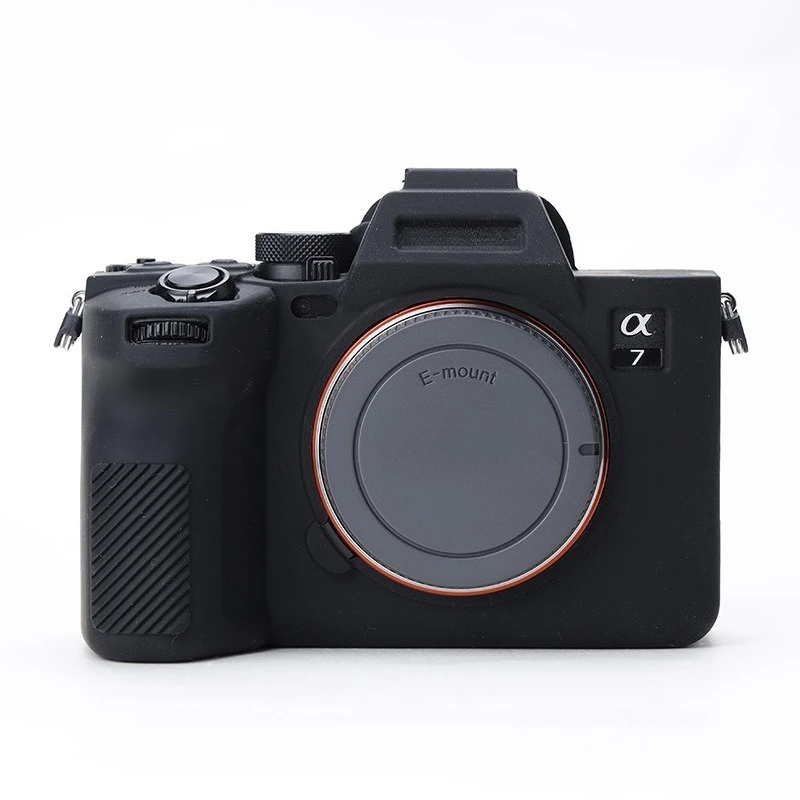 Silicone Case For Sony A74/A7M4/A7IV A7V Camera Case Camera bag, Anti-drop portable Soft case +1 PCS Free Cleaning Pen