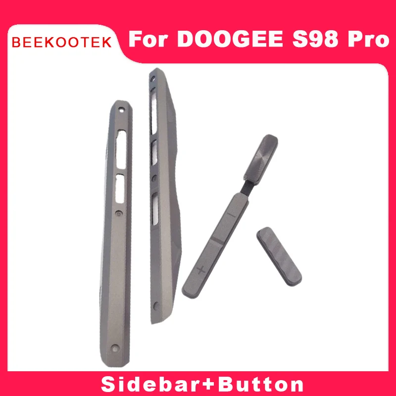 Casing Baru Rangka Logam Sisi Tengah Cangkang Depan Casing Tengah + Bagian Perbaikan Tombol Kustom Volume Daya untuk Doogee S98 Pro