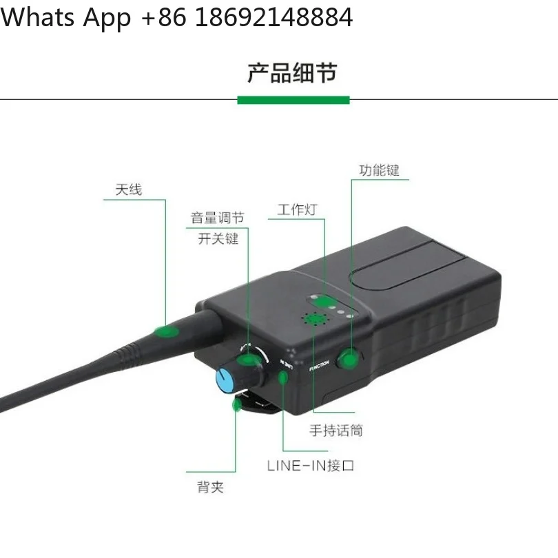 The fourth generation of bone conduction underwater swimming teaching host training intercom wireless headset