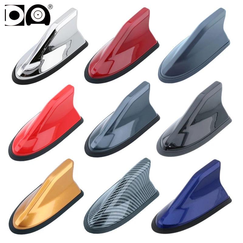 Car Waterproof Shark Fin Antenna Special Car Radio Decorative Antenna Piano Paint For SsangYong/Mazda/Jeep/Volkswagen