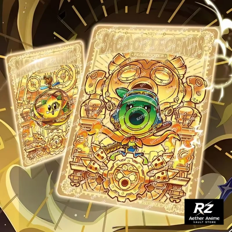 KAYOU Official Plants Vs. Zombies Adventure Card Pack Cartoon Sunflower Collector Card Anime Merchandise Holiday Gift Trendy Toy