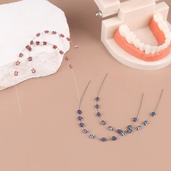 1Pack Temporary Tooth Decoration With Metal Wires Multicolour Metal Bracket Orthodontic Ligature Ties Dentist Material