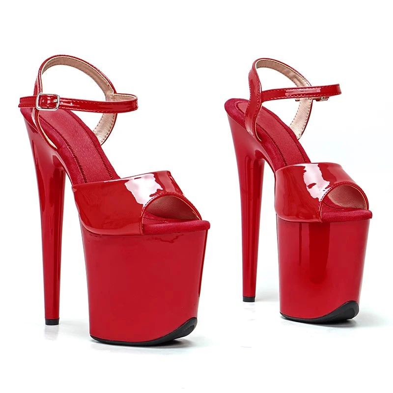 Women's 20CM/8inches PU Upper Plating Platform Sexy High Heels Sandals Pole Dance Shoes 029