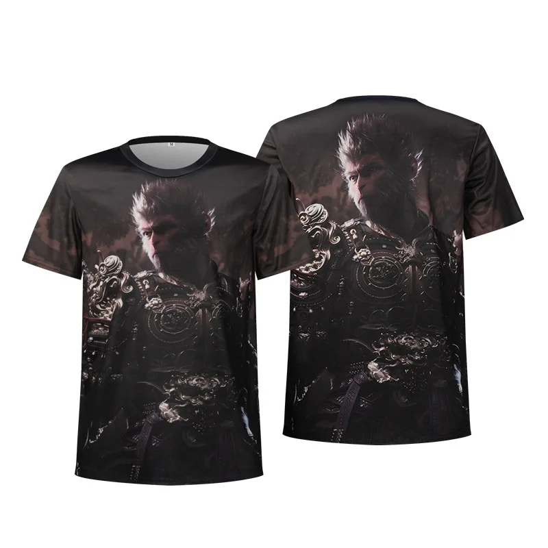 2024 New Black Myth WuKong Cosplay t-shirt gioco 3D Print Streetwear uomo donna moda manica corta Tees top abbigliamento uomo