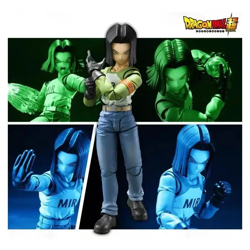 In Stock Original BANDAI Dragon Ball S.H.Figuarts Super Android 17 18 Universe Survival Action Figure Model Collection Gift