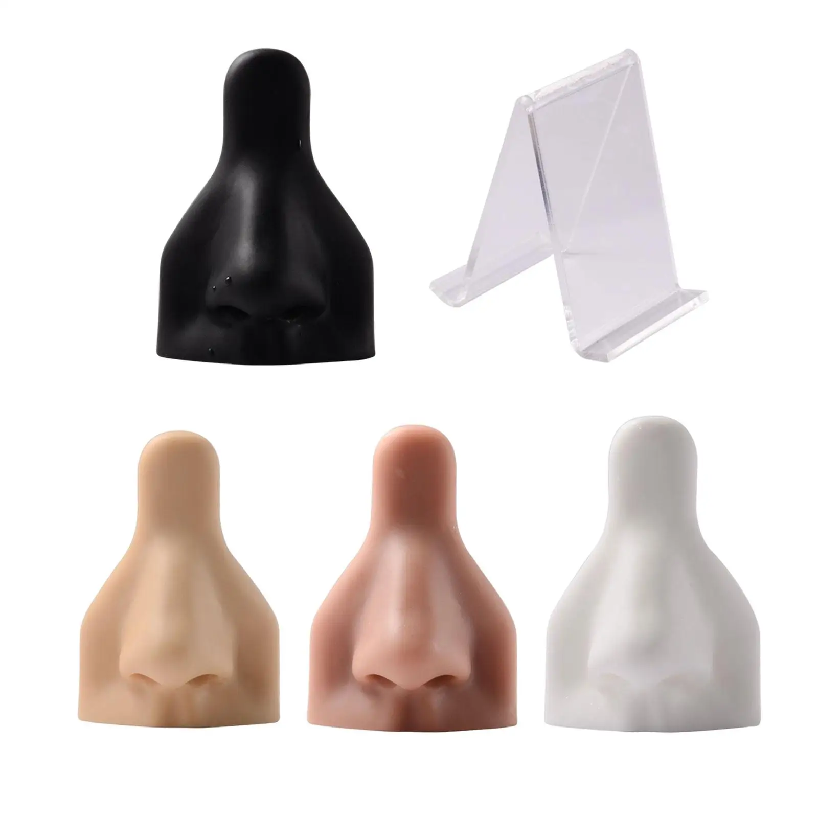 Soft Silicone Nose Model/ Body Display Realistic Simulation Reusable/ for Mannequin Teaching Tool Jewelry Display/