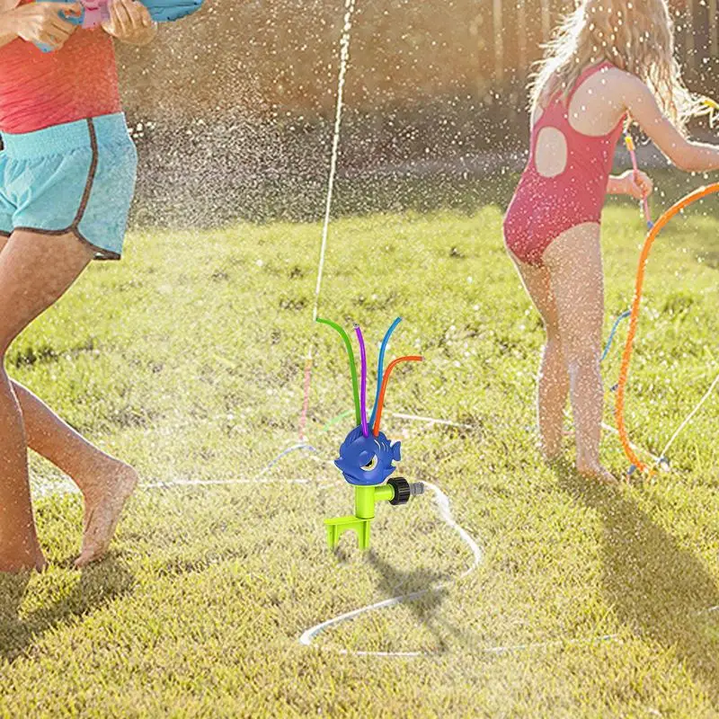 

Water Sprinkler For Kids Backyard Games Water Sprayer Toys Splashing Activities Cute Sprayer For Garden Lawn Park Backyard