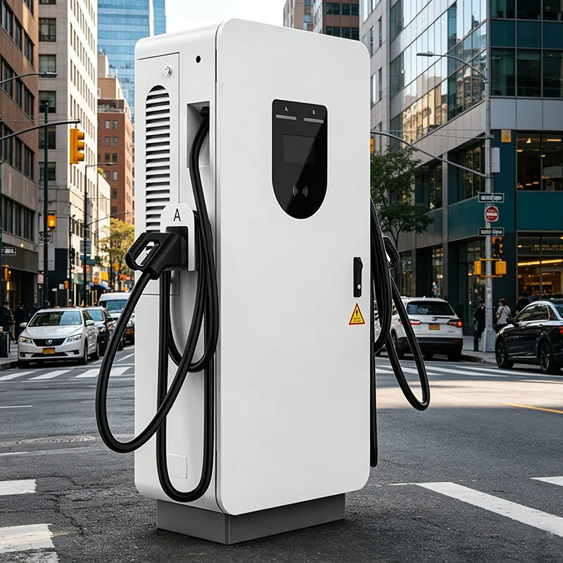 200kW NACS SAE J3400 DC Fast Charger, Level 3 EV Station UL Certified for Commercial Fleet