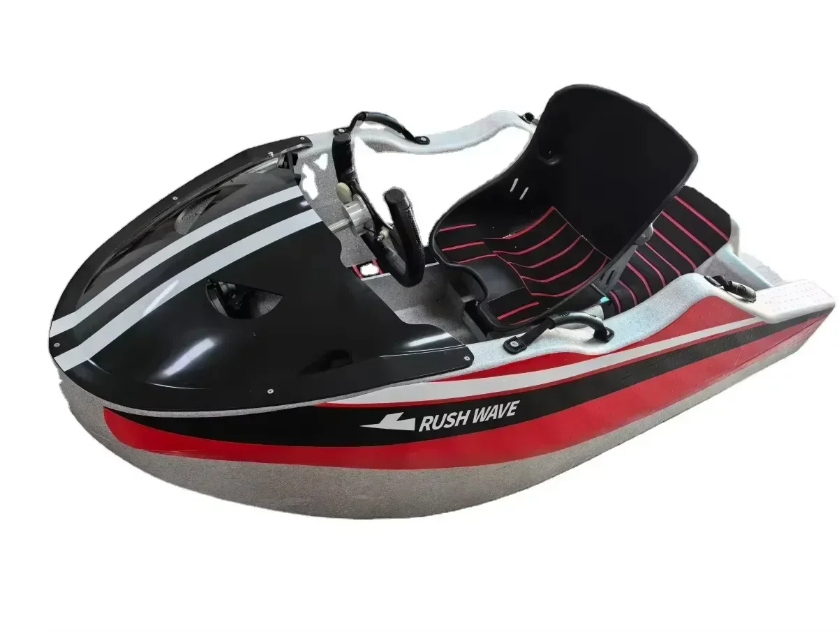 Factory Price 2 Person Electric Mini Jet Boat Jet Propulsion Powered Boat 52KM/H 72V Jet Boat