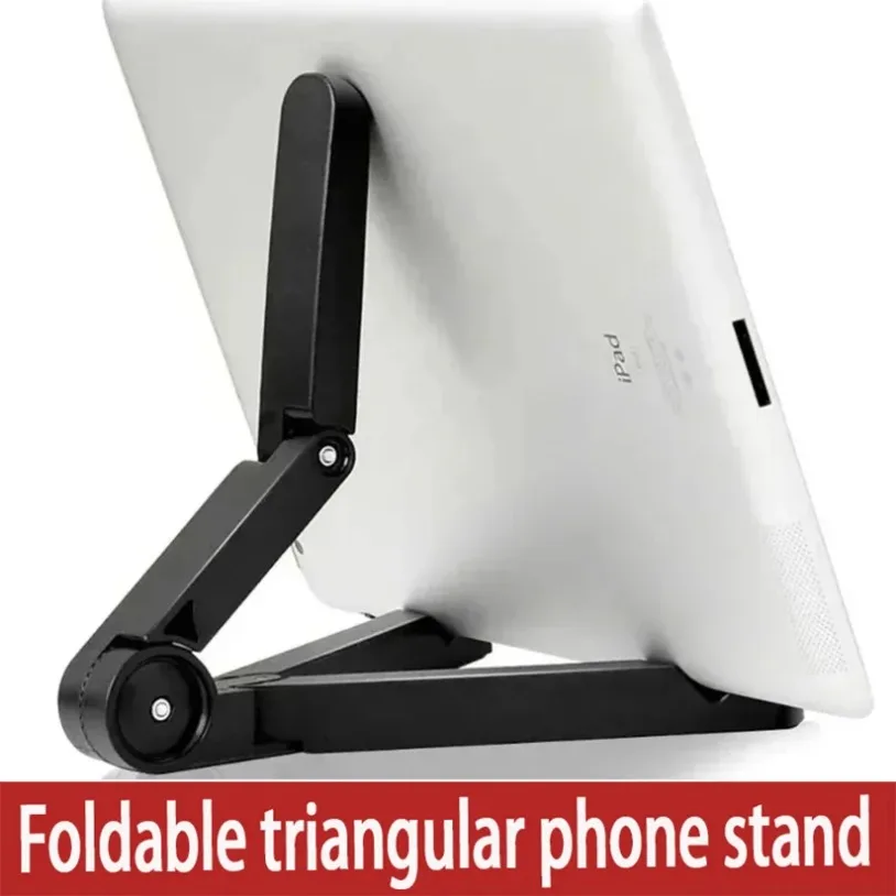 

Portable Folding Tablet Phone Triangular Phone Stand Easy To Carry Mobile Phone Fixed Tablet Stand For Samsung Xiaomi iPad Stand
