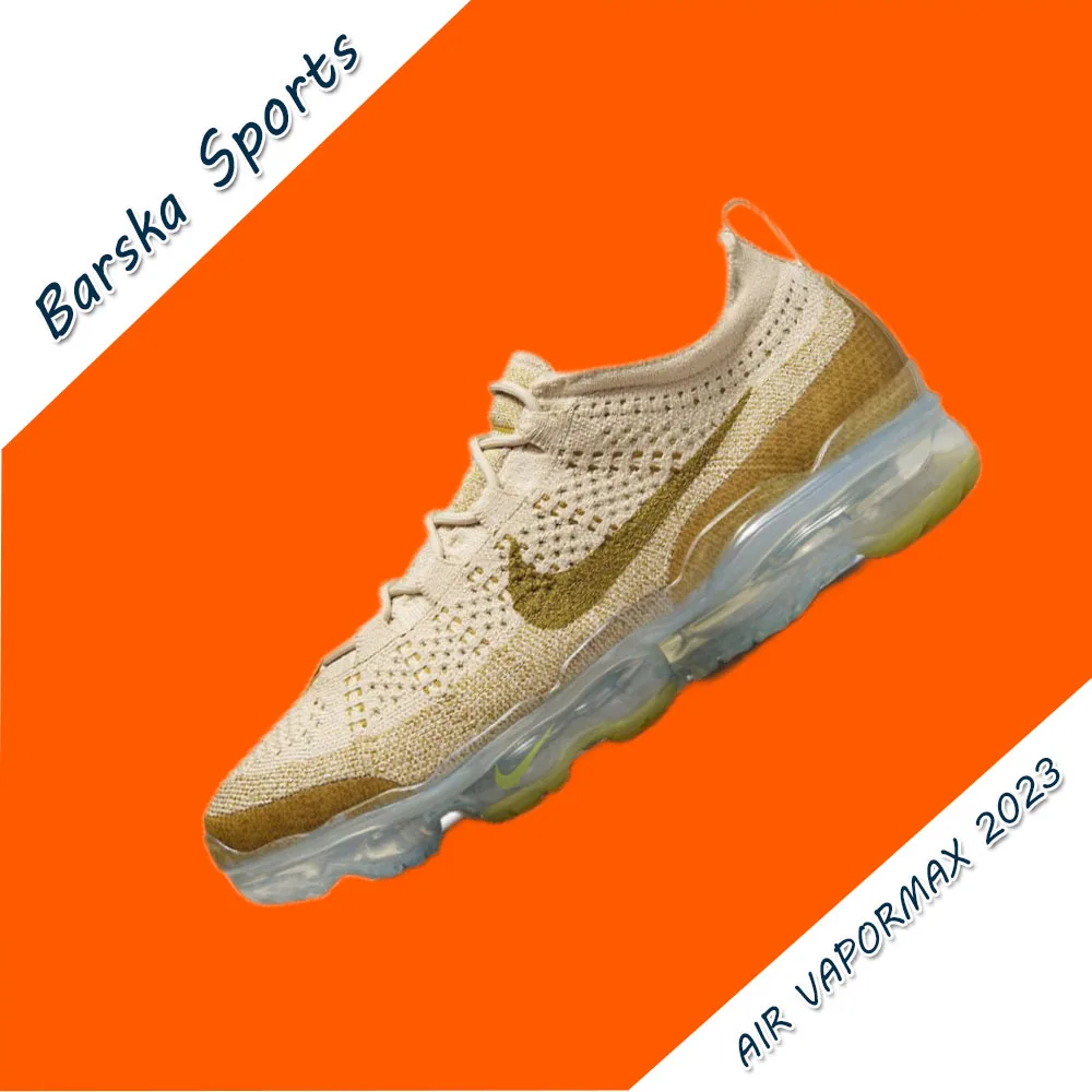 Nike AIR VAPORMAX 2023 Men's and Women's Sneakers winter Fashionable and comfortable casual shoes Lightweight and wearable brown