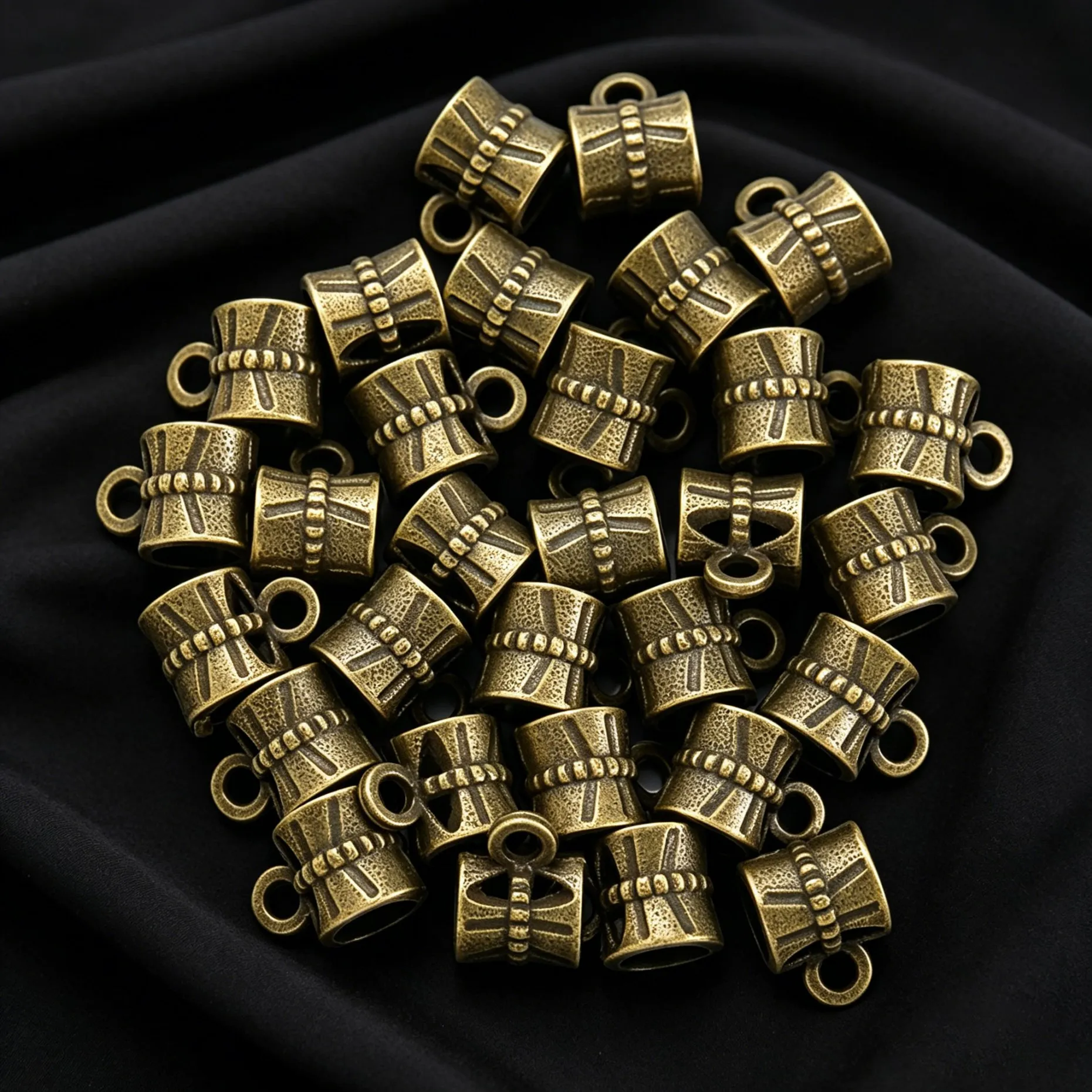 20/100 Stück Perlenanhänger, lose Spacer-Perlen, Verbindungsstücke für DIY-Halsketten, Armbänder, Schmuckherstellung, Bastelbedarf – Detail 4