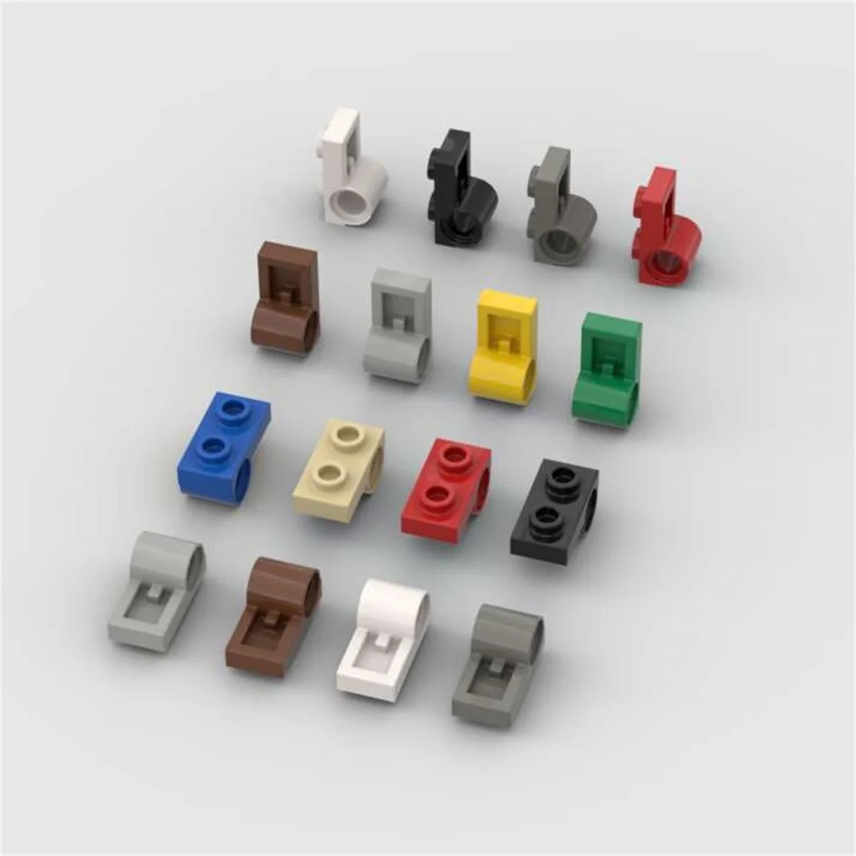 

10PCS Puzzle Particle 18677 Modified 1x2 Building Blocks With Pin Hole Plate Bricks Toys Children Kid Gifts