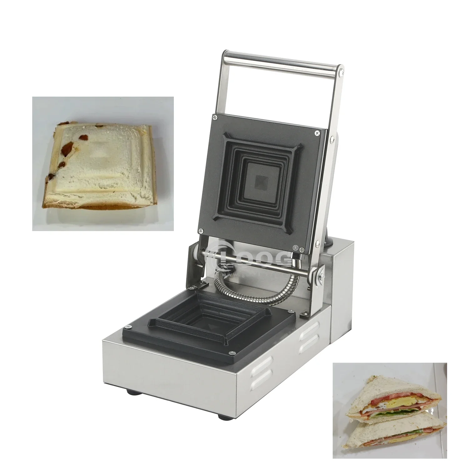 Hot Sales Stainless Bread Sandwich Toaster Maker Panini Press Grill Machine Commercial Sandwich Maker  for Sale