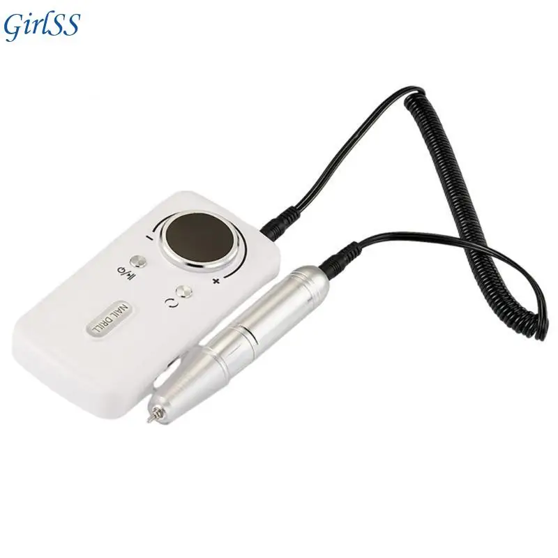 Akku-Nagelbohrer-Set, 45.000 U/min, kabelloser ergonomischer wiederaufladbar, für Gel-Maniküre, Pediküre, Salon und T4MB