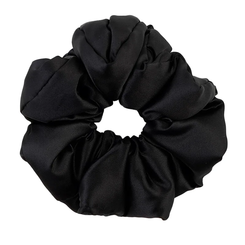 Large Solid Silk Elastic Hair Band Rope Tie Korean Women Girls Ponytail Hair Curlers Hair Styling Tools Fashion Hair Accessories
