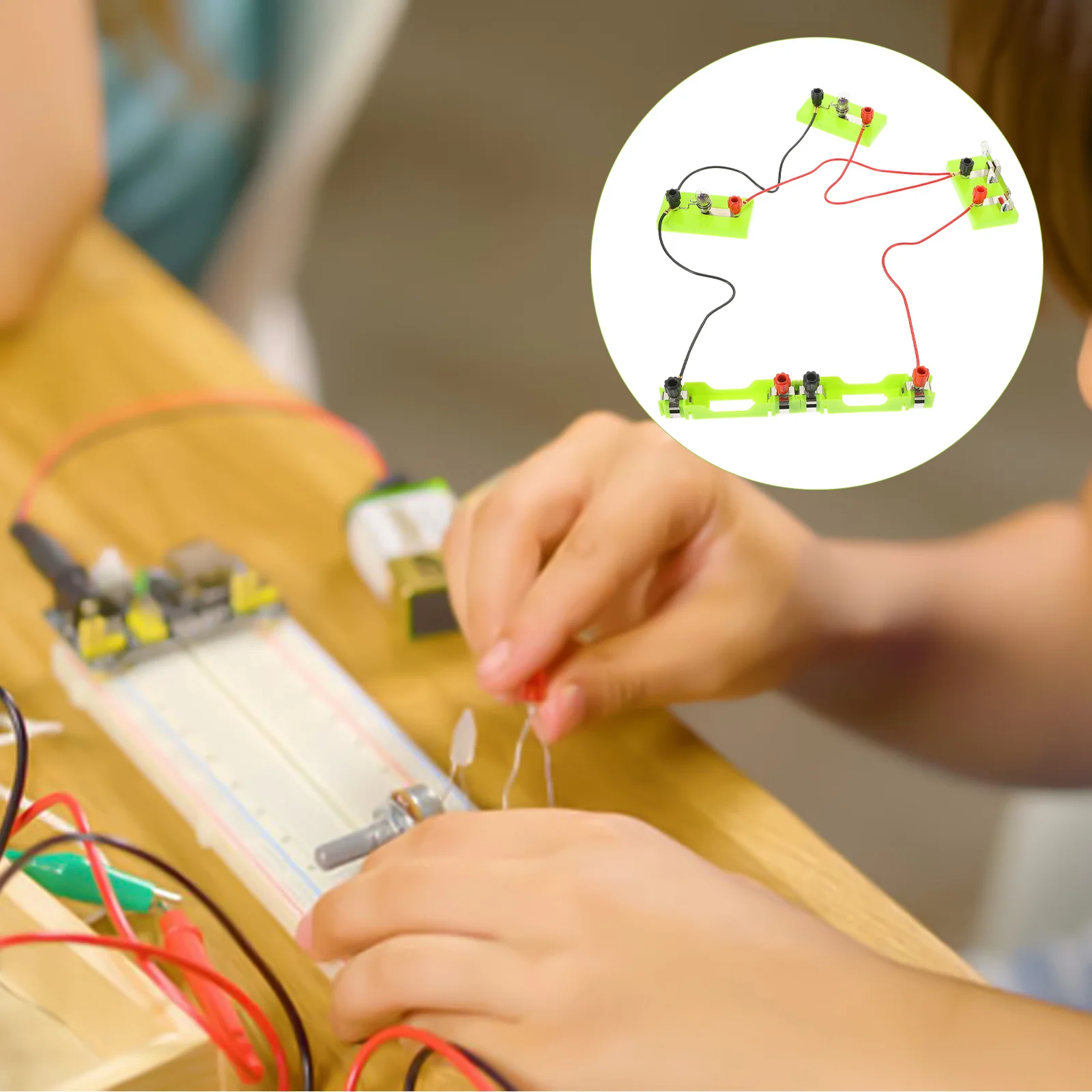 1세트 물리 실험 회로 상자 AA 홀더 물리 교육 도구 전기 과학 실험실 장비 학교용