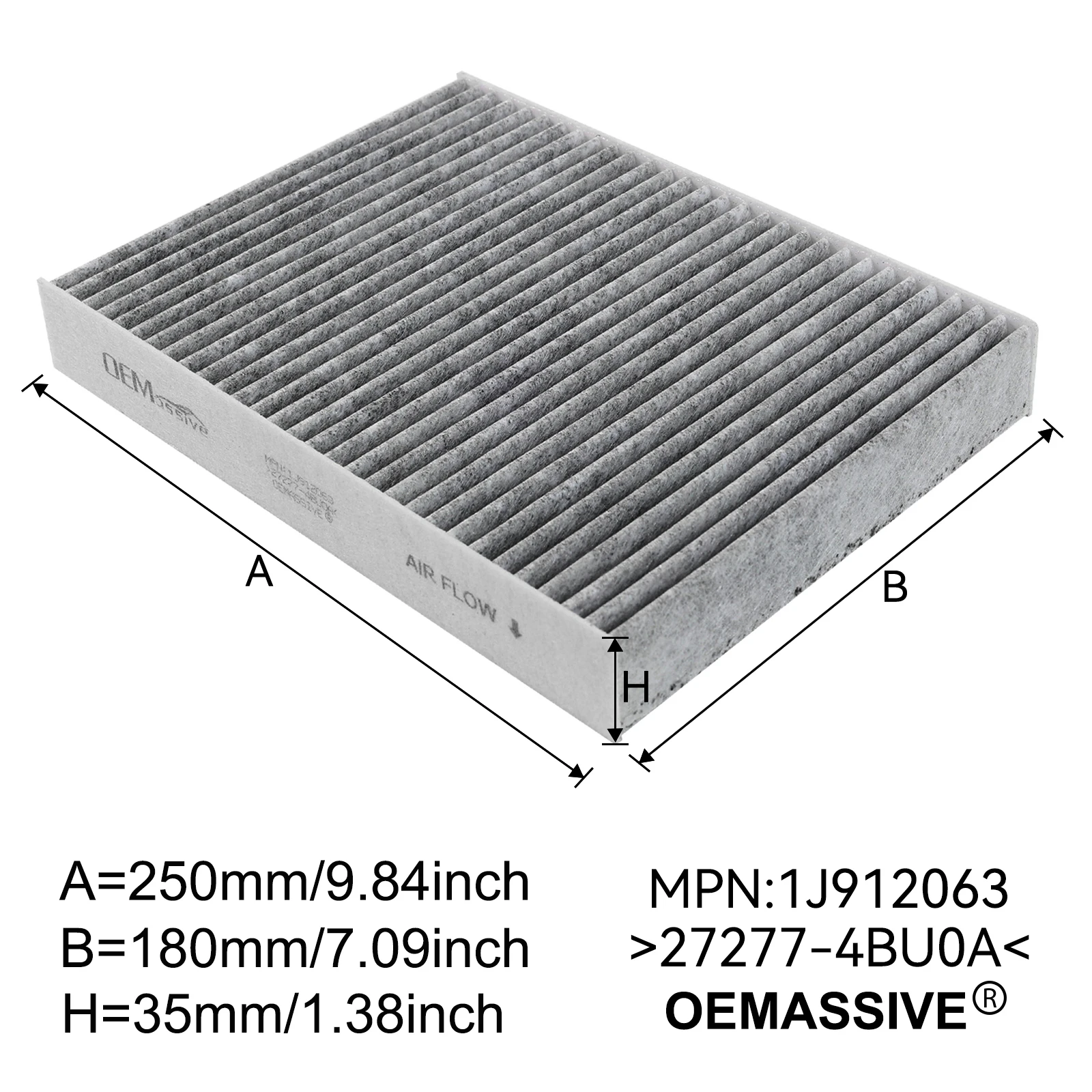 Pollen Cabin Air Filter 272774BU0A 272774BR0A For Nissan X-Trail T32 Rogue Sport Qashqai J11 2014 2015 2016 2017 2018 2019 2020