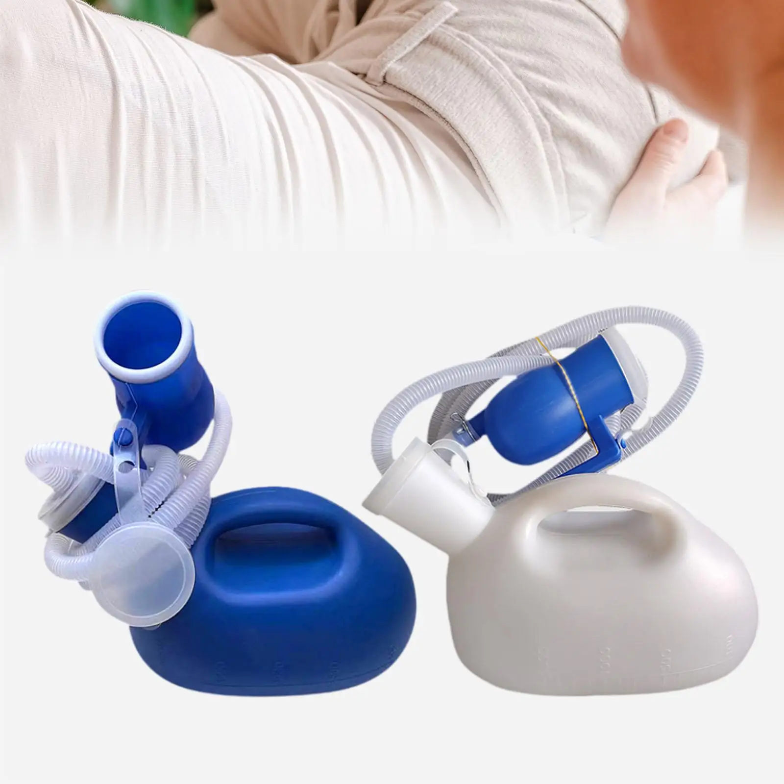 

Urinals for Men Camping Toilet 59.06" Long Hose for Home Night Use Camping