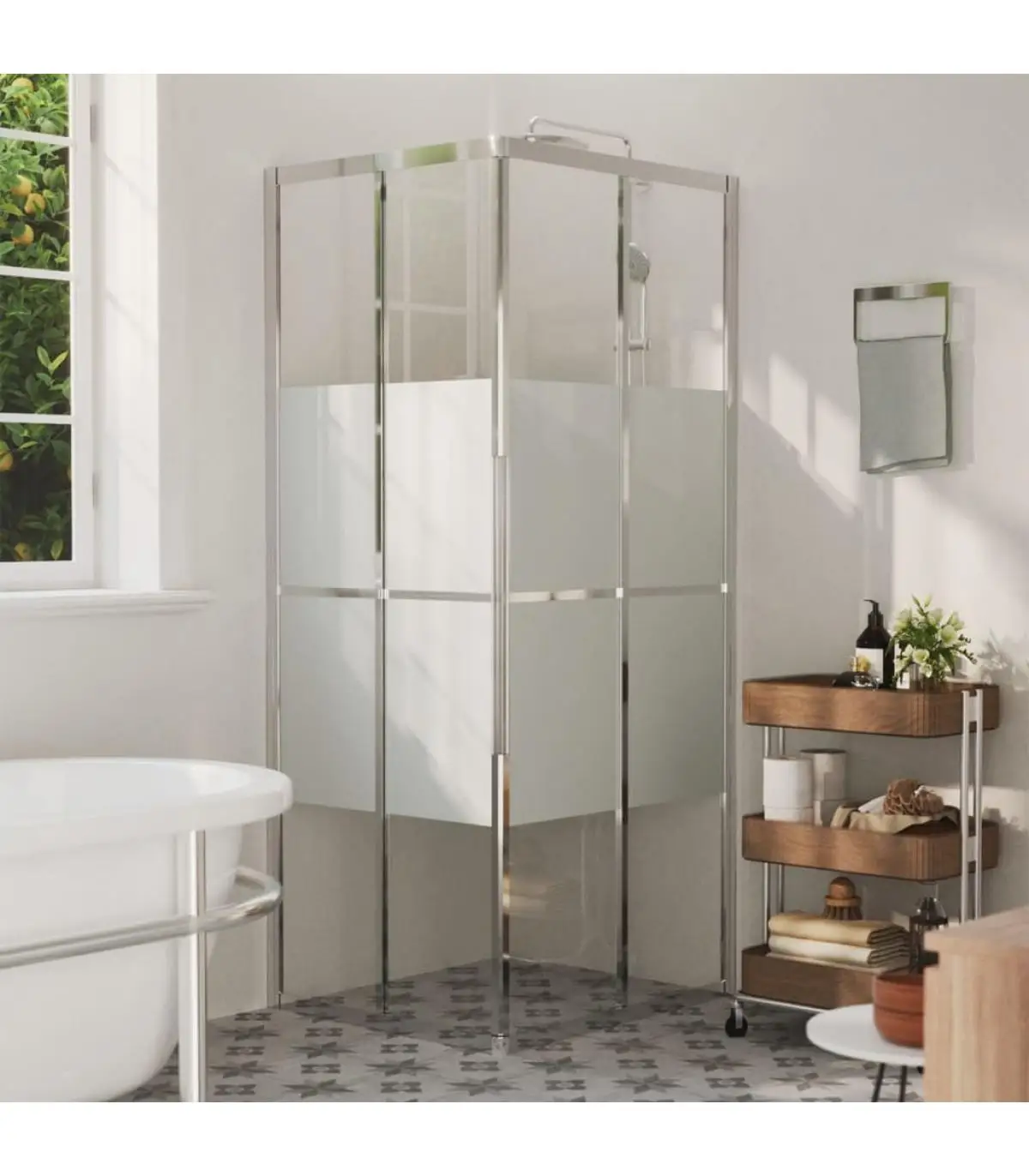 Shower cabin shower doors ESG 80x70x180 cm