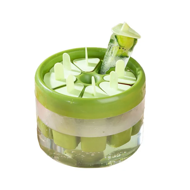 Food Grade Popsicle Mold With Lid Household Ice Cream Ice Lolly Maker DIY Frozen Ice Cube Tray Homemade Freeze Dessert Tool
