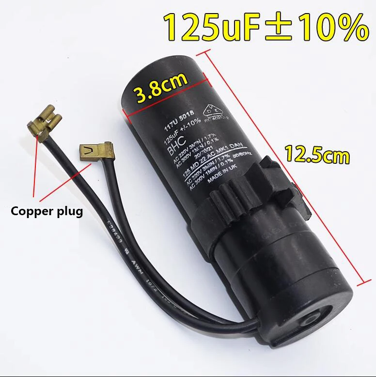 original new KEMET 220VAC 125UF 117U5018 220V125uf electrolytic capacitor start capacitor VAC warmly for 1 year