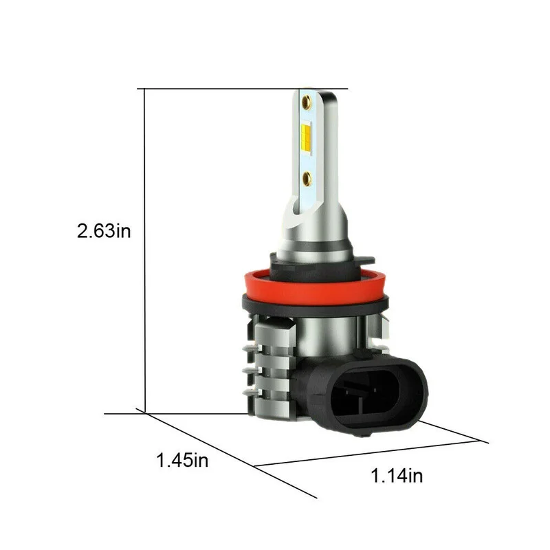 2 Buah Universal Dual Warna H8 H11 LED Lampu Kabut 6000K Putih/Kuning Amber Mengemudi DRL Lampu Mobil Aksesori