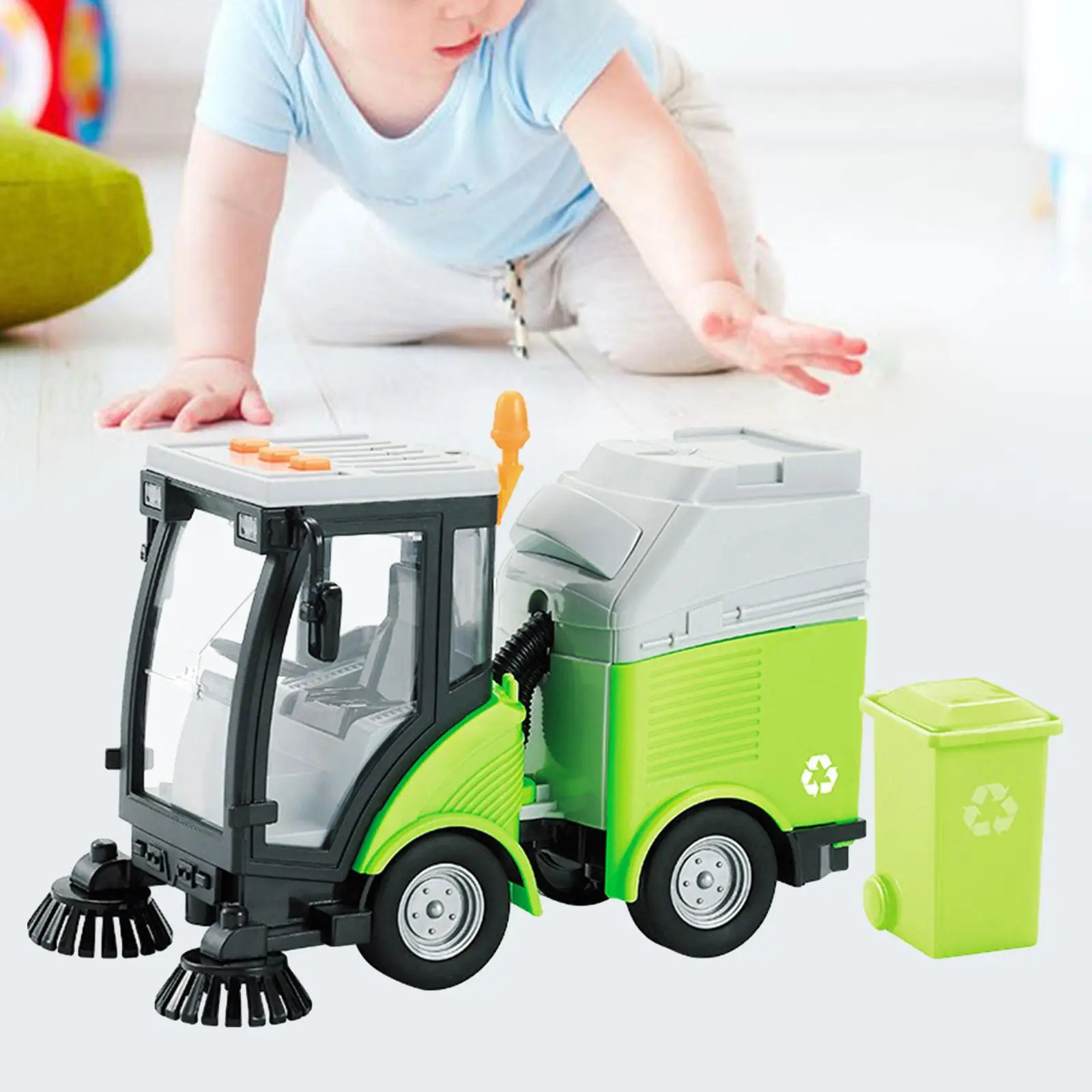 Children Simulation Road Sweeper Toy Toddlers Preschool Educational Toys