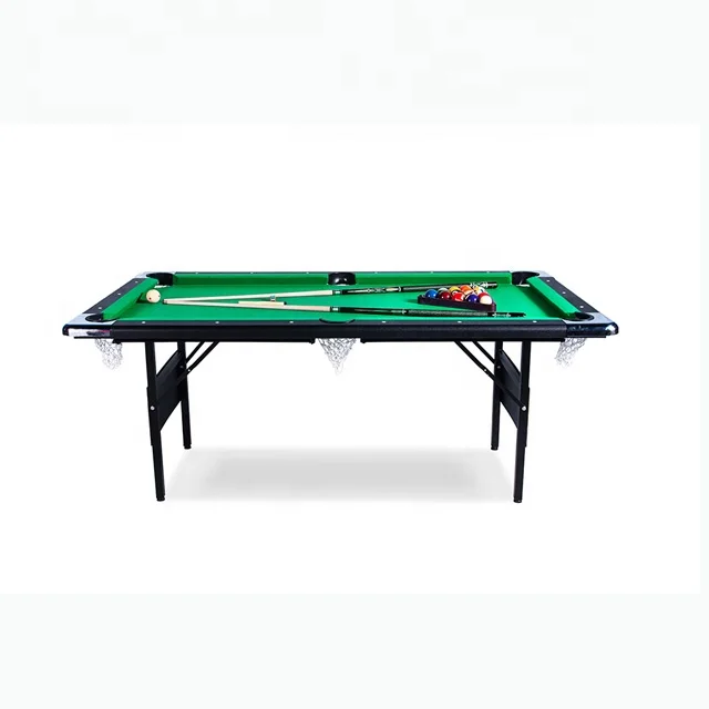 Portable Foldable 7 Foot Billiard Pool Table for Families with Easy Folding for Storage, Includes Free Accessory
