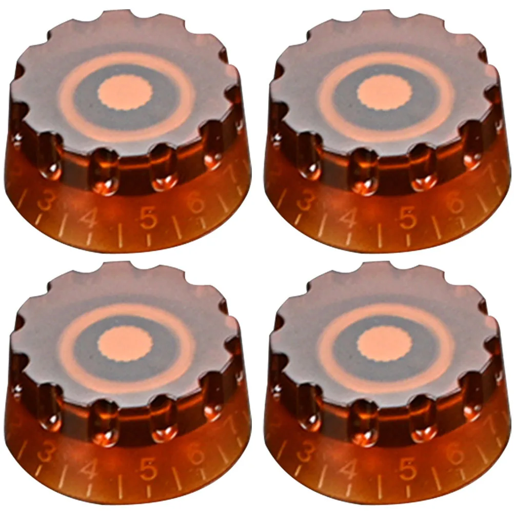 

4Pcs Guitar Volume Knobs Durable Anti-Corrosive Easy Install Control Knob Practical Accessories Guitar Volume Knobs