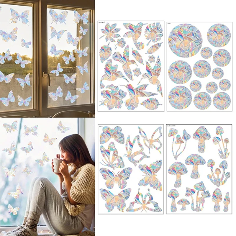 Bird Protecting Window Decals: Non-Adhesive Prismatic Clings to Reduce Window Collisions