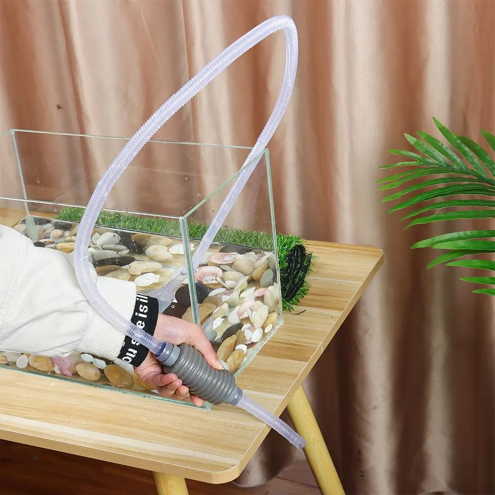 ملحقات التنظيف المحمولة مع فلتر منظف حوض السمك مضخة مبدل المياه خزان الأسماك خرطوم سيفون مبدل المياه
